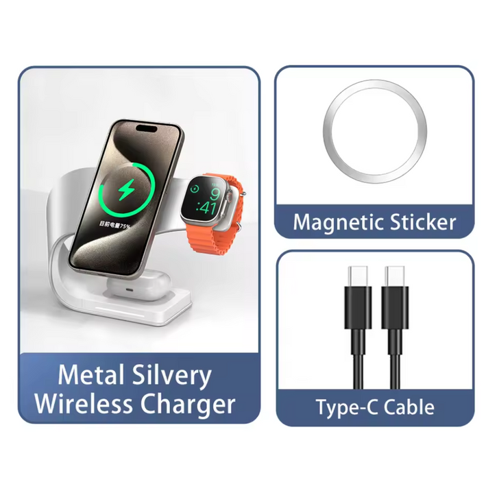 4-in-1 Magnetic Wireless Charger Stand