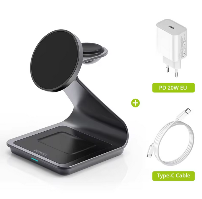 Bonola 3-in-1 Magnetic Wireless Charger